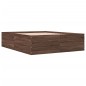 vidaXL Bettgestell Braun Eichen-Optik 160x200 cm Holzwerkstoff vidaXL Bettgestell Braun Eichen-Optik 160x200 cm Holzwerkstoff