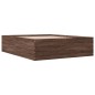 vidaXL Bettgestell Braun Eichen-Optik 160x200 cm Holzwerkstoff vidaXL Bettgestell Braun Eichen-Optik 160x200 cm Holzwerkstoff