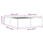 vidaXL Bettgestell Braun Eichen-Optik 160x200 cm Holzwerkstoff vidaXL Bettgestell Braun Eichen-Optik 160x200 cm Holzwerkstoff