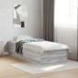 vidaXL Bettgestell Grau Sonoma 90x190 cm Holzwerkstoff vidaXL Bettgestell Grau Sonoma 90x190 cm Holzwerkstoff