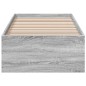 vidaXL Bettgestell Grau Sonoma 90x190 cm Holzwerkstoff vidaXL Bettgestell Grau Sonoma 90x190 cm Holzwerkstoff