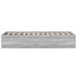 vidaXL Bettgestell Grau Sonoma 90x190 cm Holzwerkstoff vidaXL Bettgestell Grau Sonoma 90x190 cm Holzwerkstoff