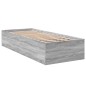 vidaXL Bettgestell Grau Sonoma 90x190 cm Holzwerkstoff vidaXL Bettgestell Grau Sonoma 90x190 cm Holzwerkstoff
