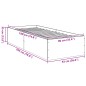 vidaXL Bettgestell Grau Sonoma 90x190 cm Holzwerkstoff vidaXL Bettgestell Grau Sonoma 90x190 cm Holzwerkstoff