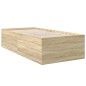 vidaXL Bettgestell Sonoma-Eiche 100x200 cm Holzwerkstoff vidaXL Bettgestell Sonoma-Eiche 100x200 cm Holzwerkstoff