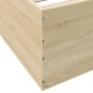 vidaXL Bettgestell Sonoma-Eiche 100x200 cm Holzwerkstoff vidaXL Bettgestell Sonoma-Eiche 100x200 cm Holzwerkstoff