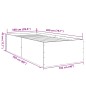 vidaXL Bettgestell Sonoma-Eiche 100x200 cm Holzwerkstoff vidaXL Bettgestell Sonoma-Eiche 100x200 cm Holzwerkstoff