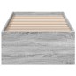 vidaXL Bettgestell Grau Sonoma 90x200 cm Holzwerkstoff vidaXL Bettgestell Grau Sonoma 90x200 cm Holzwerkstoff