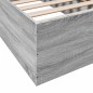 vidaXL Bettgestell Grau Sonoma 90x200 cm Holzwerkstoff vidaXL Bettgestell Grau Sonoma 90x200 cm Holzwerkstoff