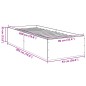 vidaXL Bettgestell Grau Sonoma 90x200 cm Holzwerkstoff vidaXL Bettgestell Grau Sonoma 90x200 cm Holzwerkstoff