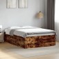 vidaXL Bettgestell Räuchereiche 120x190 cm Holzwerkstoff vidaXL Bettgestell Räuchereiche 120x190 cm Holzwerkstoff