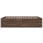 vidaXL Bettgestell Braun Eichen-Optik 120x190 cm Holzwerkstoff vidaXL Bettgestell Braun Eichen-Optik 120x190 cm Holzwerkstoff