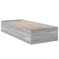 vidaXL Bettgestell Grau Sonoma 100x200 cm Holzwerkstoff vidaXL Bettgestell Grau Sonoma 100x200 cm Holzwerkstoff