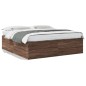 vidaXL Bettgestell Braun Eichen-Optik 180x200 cm Holzwerkstoff vidaXL Bettgestell Braun Eichen-Optik 180x200 cm Holzwerkstoff