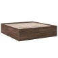 vidaXL Bettgestell Braun Eichen-Optik 180x200 cm Holzwerkstoff vidaXL Bettgestell Braun Eichen-Optik 180x200 cm Holzwerkstoff