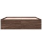 vidaXL Bettgestell Braun Eichen-Optik 180x200 cm Holzwerkstoff vidaXL Bettgestell Braun Eichen-Optik 180x200 cm Holzwerkstoff