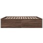 vidaXL Bettgestell Braun Eichen-Optik 180x200 cm Holzwerkstoff vidaXL Bettgestell Braun Eichen-Optik 180x200 cm Holzwerkstoff