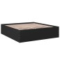 vidaXL Bettgestell Schwarz 180x200 cm Holzwerkstoff vidaXL Bettgestell Schwarz 180x200 cm Holzwerkstoff