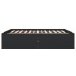 vidaXL Bettgestell Schwarz 180x200 cm Holzwerkstoff vidaXL Bettgestell Schwarz 180x200 cm Holzwerkstoff