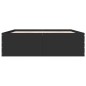 vidaXL Bettgestell Schwarz 150x200 cm Holzwerkstoff vidaXL Bettgestell Schwarz 150x200 cm Holzwerkstoff