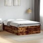 vidaXL Bettgestell Räuchereiche 120x200 cm Holzwerkstoff vidaXL Bettgestell Räuchereiche 120x200 cm Holzwerkstoff