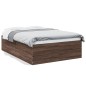 vidaXL Bettgestell Braun Eichen-Optik 120x200 cm Holzwerkstoff vidaXL Bettgestell Braun Eichen-Optik 120x200 cm Holzwerkstoff