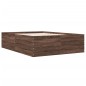 vidaXL Bettgestell Braun Eichen-Optik 120x200 cm Holzwerkstoff vidaXL Bettgestell Braun Eichen-Optik 120x200 cm Holzwerkstoff