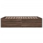 vidaXL Bettgestell Braun Eichen-Optik 120x200 cm Holzwerkstoff vidaXL Bettgestell Braun Eichen-Optik 120x200 cm Holzwerkstoff
