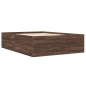 vidaXL Bettgestell Braun Eichen-Optik 120x200 cm Holzwerkstoff vidaXL Bettgestell Braun Eichen-Optik 120x200 cm Holzwerkstoff