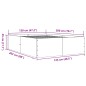 vidaXL Bettgestell Braun Eichen-Optik 120x200 cm Holzwerkstoff vidaXL Bettgestell Braun Eichen-Optik 120x200 cm Holzwerkstoff