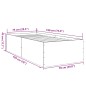 vidaXL Bettgestell Sonoma-Eiche 75x190 cm Holzwerkstoff vidaXL Bettgestell Sonoma-Eiche 75x190 cm Holzwerkstoff