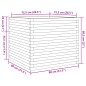 vidaXL Pflanzkübel 80x80x68,5 cm Kiefernholz Imprägniert vidaXL Pflanzkübel 80x80x68,5 cm Kiefernholz Imprägniert