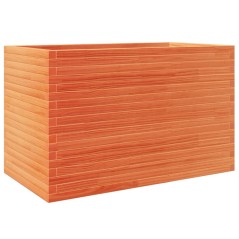 vidaXL Pflanzkübel Wachsbraun 110x60x68,5 cm Massivholz Kiefer