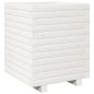 vidaXL Pflanzkübel Weiß 40x40x49,5 cm Massivholz Kiefer vidaXL Pflanzkübel Weiß 40x40x49,5 cm Massivholz Kiefer