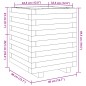 vidaXL Pflanzkübel Weiß 40x40x49,5 cm Massivholz Kiefer vidaXL Pflanzkübel Weiß 40x40x49,5 cm Massivholz Kiefer