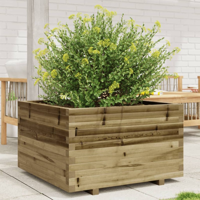 vidaXL Pflanzkübel 80x80x49,5 cm Kiefernholz Imprägniert vidaXL Pflanzkübel 80x80x49,5 cm Kiefernholz Imprägniert