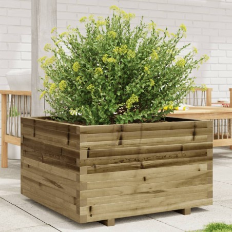 vidaXL Pflanzkübel 80x80x49,5 cm Kiefernholz Imprägniert