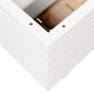 vidaXL Pflanzkübel Weiß 70x40x49,5 cm Massivholz Kiefer vidaXL Pflanzkübel Weiß 70x40x49,5 cm Massivholz Kiefer