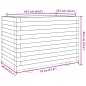 vidaXL Pflanzkübel Weiß 70x40x49,5 cm Massivholz Kiefer vidaXL Pflanzkübel Weiß 70x40x49,5 cm Massivholz Kiefer
