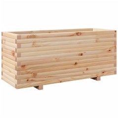 vidaXL Pflanzkübel 110x40x49,5 cm Massivholz Kiefer
