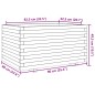 vidaXL Pflanzkübel Weiß 90x60x49,5 cm Massivholz Kiefer vidaXL Pflanzkübel Weiß 90x60x49,5 cm Massivholz Kiefer