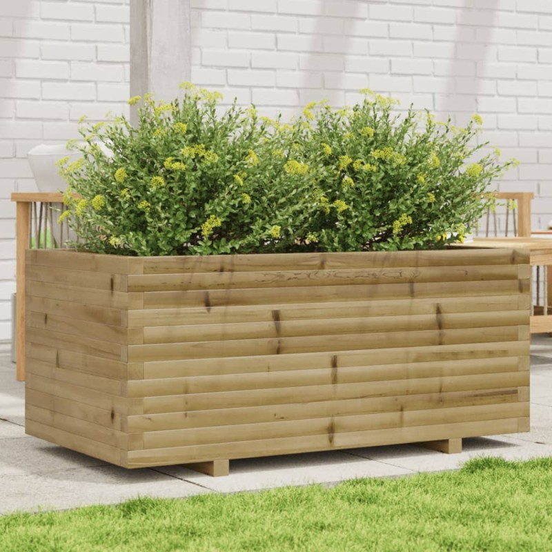 vidaXL Pflanzkübel 110x60x49,5 cm Kiefernholz Imprägniert vidaXL Pflanzkübel 110x60x49,5 cm Kiefernholz Imprägniert