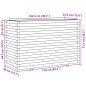 vidaXL Pflanzkübel Weiß 110x40x72,5 cm Massivholz Kiefer vidaXL Pflanzkübel Weiß 110x40x72,5 cm Massivholz Kiefer