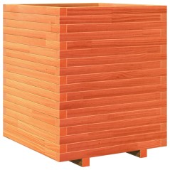 vidaXL Pflanzkübel Wachsbraun 60x60x72 cm Massivholz Kiefer