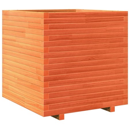 vidaXL Pflanzkübel Wachsbraun 70x70x72 cm Massivholz Kiefer