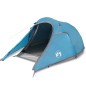 vidaXL Tunnelzelt 3 Personen Blau Wasserdicht vidaXL Tunnelzelt 3 Personen Blau Wasserdicht