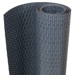 vidaXL Balkon-Sichtschutz Anthrazit 300x90 cm Poly Rattan