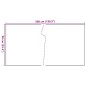 vidaXL Balkon-Sichtschutz Braun und Schwarz 500x90 cm Poly Rattan