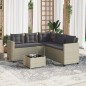 vidaXL Gartensofa in L-Form mit Tisch und Kissen Hellgrau Poly Rattan vidaXL Gartensofa in L-Form mit Tisch und Kissen Hellgrau Poly Rattan