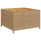 vidaXL Gartensofa in L-Form mit Tisch und Kissen Beige Poly Rattan vidaXL Gartensofa in L-Form mit Tisch und Kissen Beige Poly Rattan